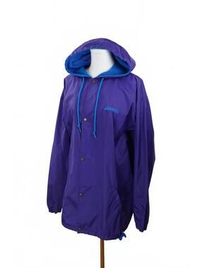 Vintage Brooks Running Windbreaker Jacket Purple Mens Large 1990s Y2K Athleisure